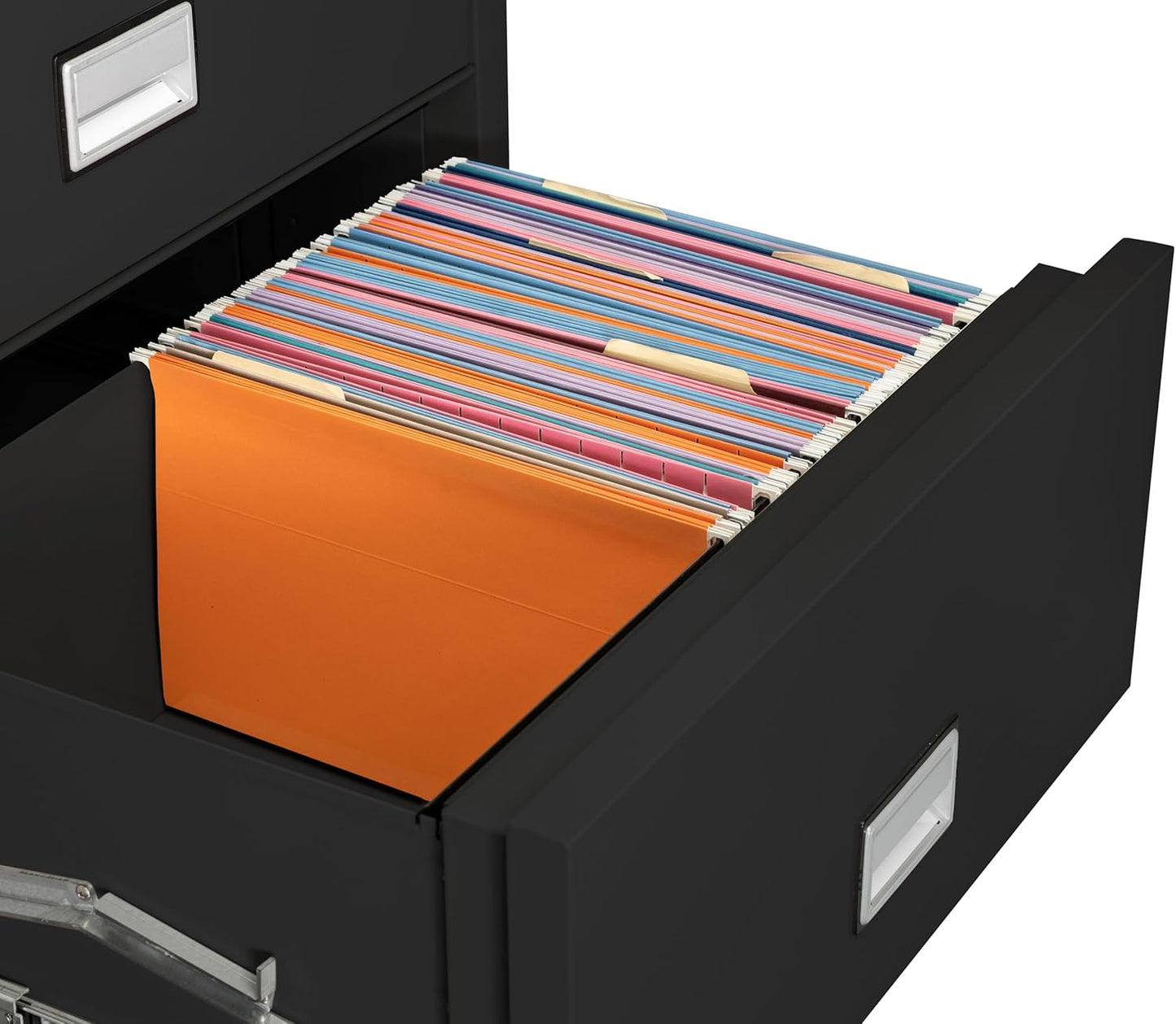 31 inch Wide 2-Drawer Lateral Fireproof File Cabinet – Legal and Letter Size Filing – Key Lock – Water Resistant – Fire Safe and Impact Rated – Black Finish – Model LAT2W31B
