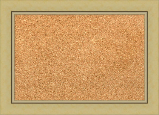 Amanti Art Natural Cork Board for Wall, 15x21 Vision Board with Gold Frame, Small Corkboard Office Decor for Home Organization, Casual Corkboard Pinboard to Display Items for Home Organization in