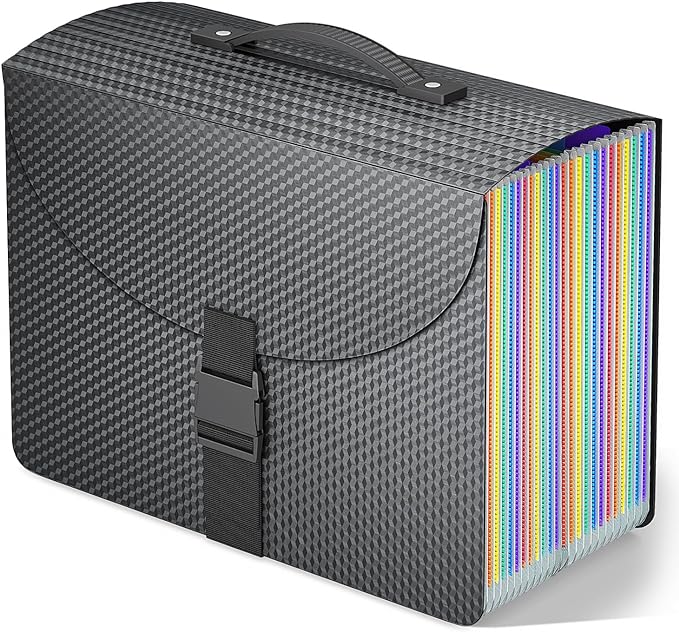 TOPCJ 25 Pockets Expanding File Folder by TOPCJ
