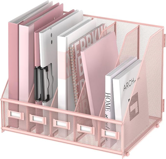 SUPEASY Desk Organizers Metal Desk Magazine File Holder by SUPEASY