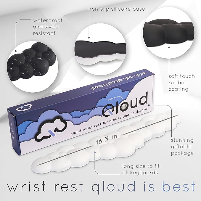 Cloud Keyboard Wrist Rest – Create-ables Qloud Cloud Wrist Rest - Image 4