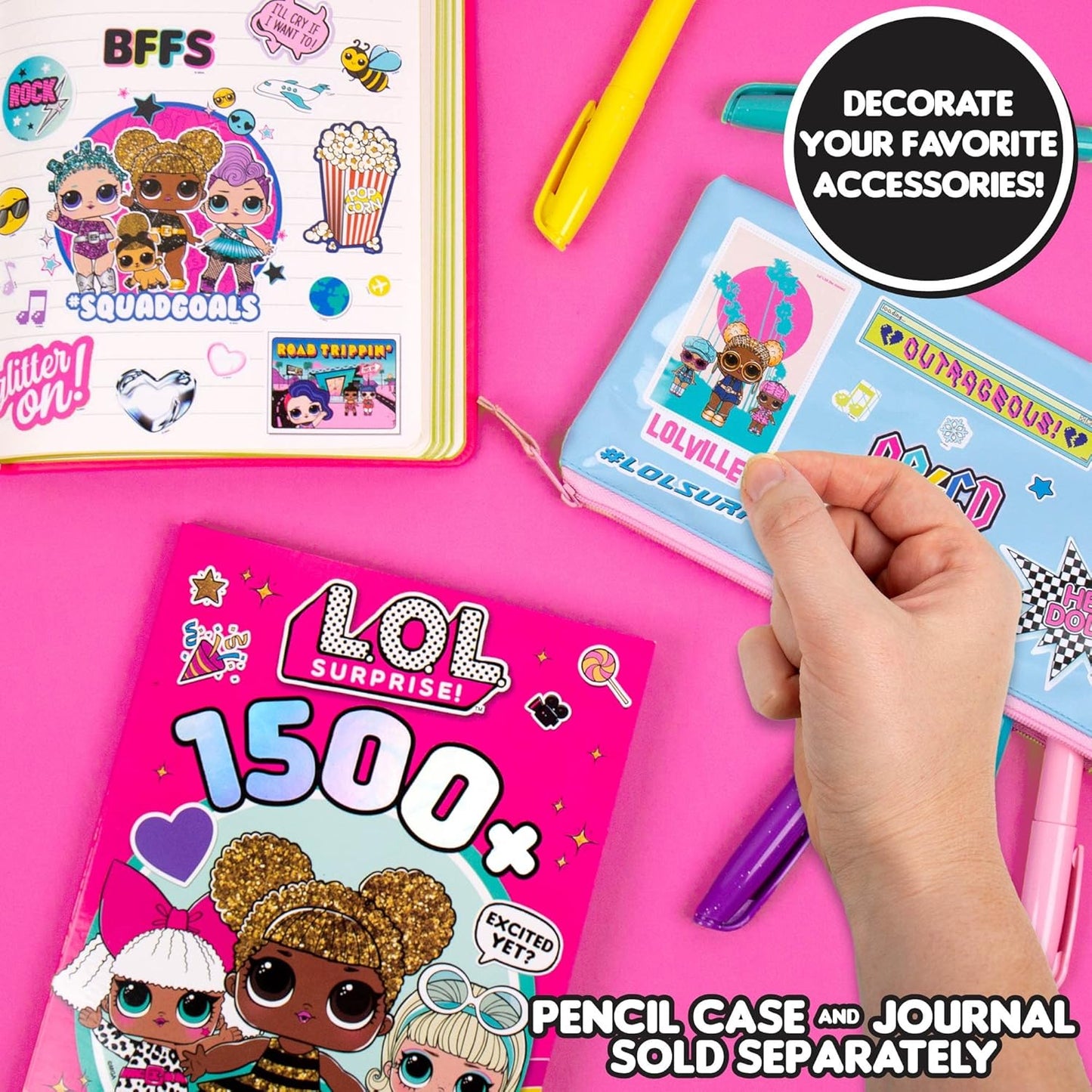 L.O.L. Surprise! 1500+ Surprise Stickers by Horizon Group USA
