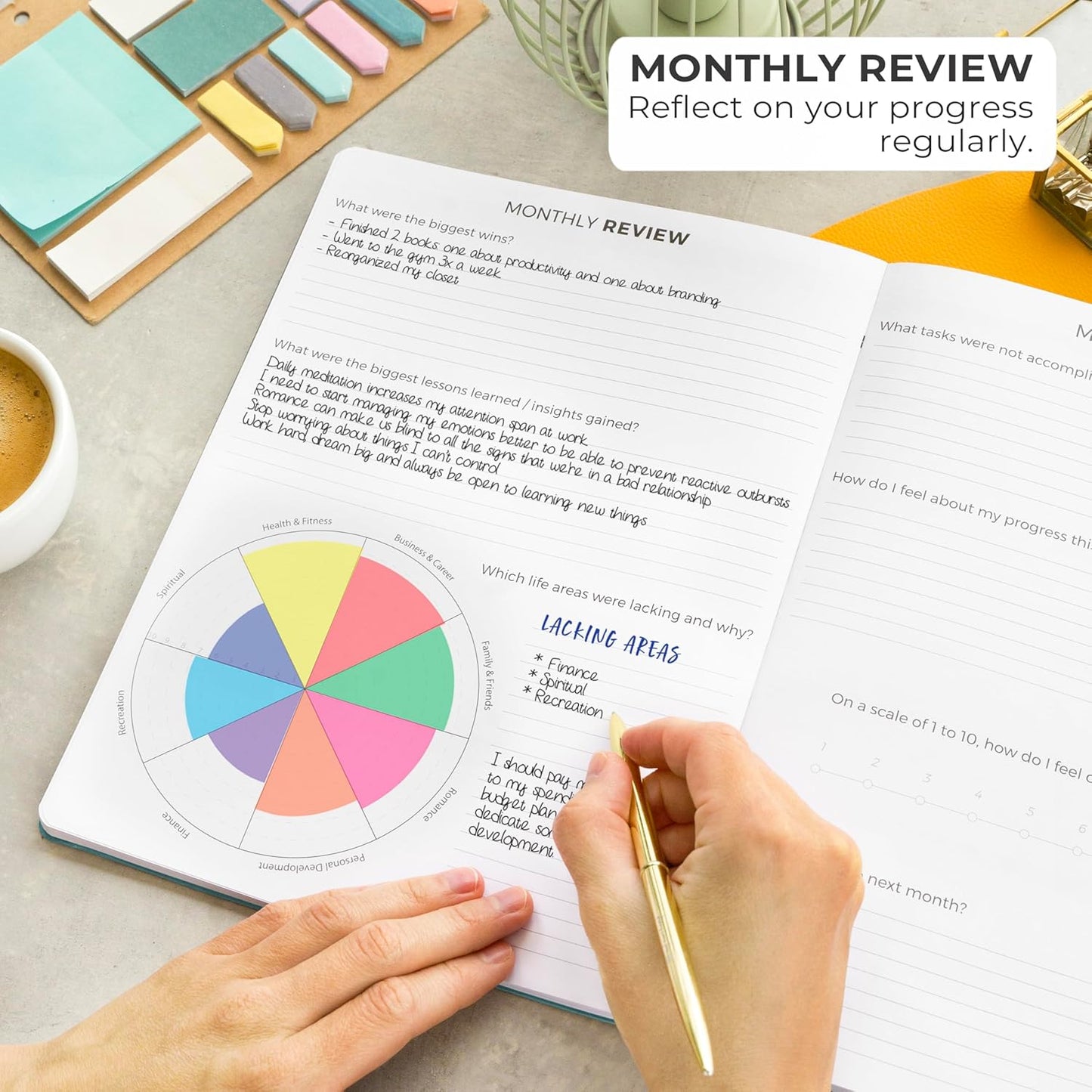 Clever Fox Planner PRO – Weekly & Monthly Life Planner to Increase Productivity, Time Management and Hit Your Goals, 8.5x11″ (Aquamarine)