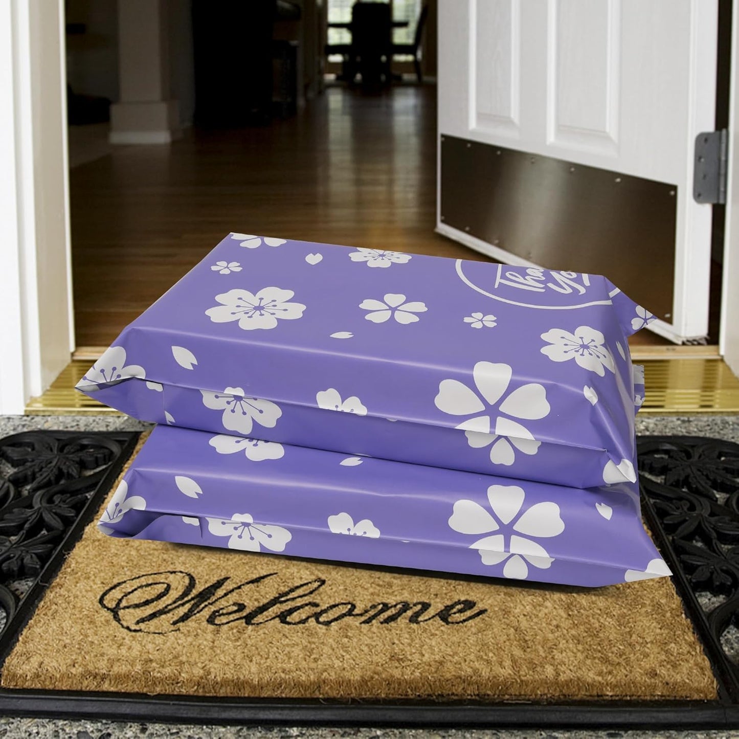 Poly Mailers 10x13 Inch 25 Pcs - Cherry printed Shipping Bags, 2.4mil Thickness, Waterproof and Tear Resistant Mailing Envelopes, Self-Sealing Packaging Bags for Small Business
