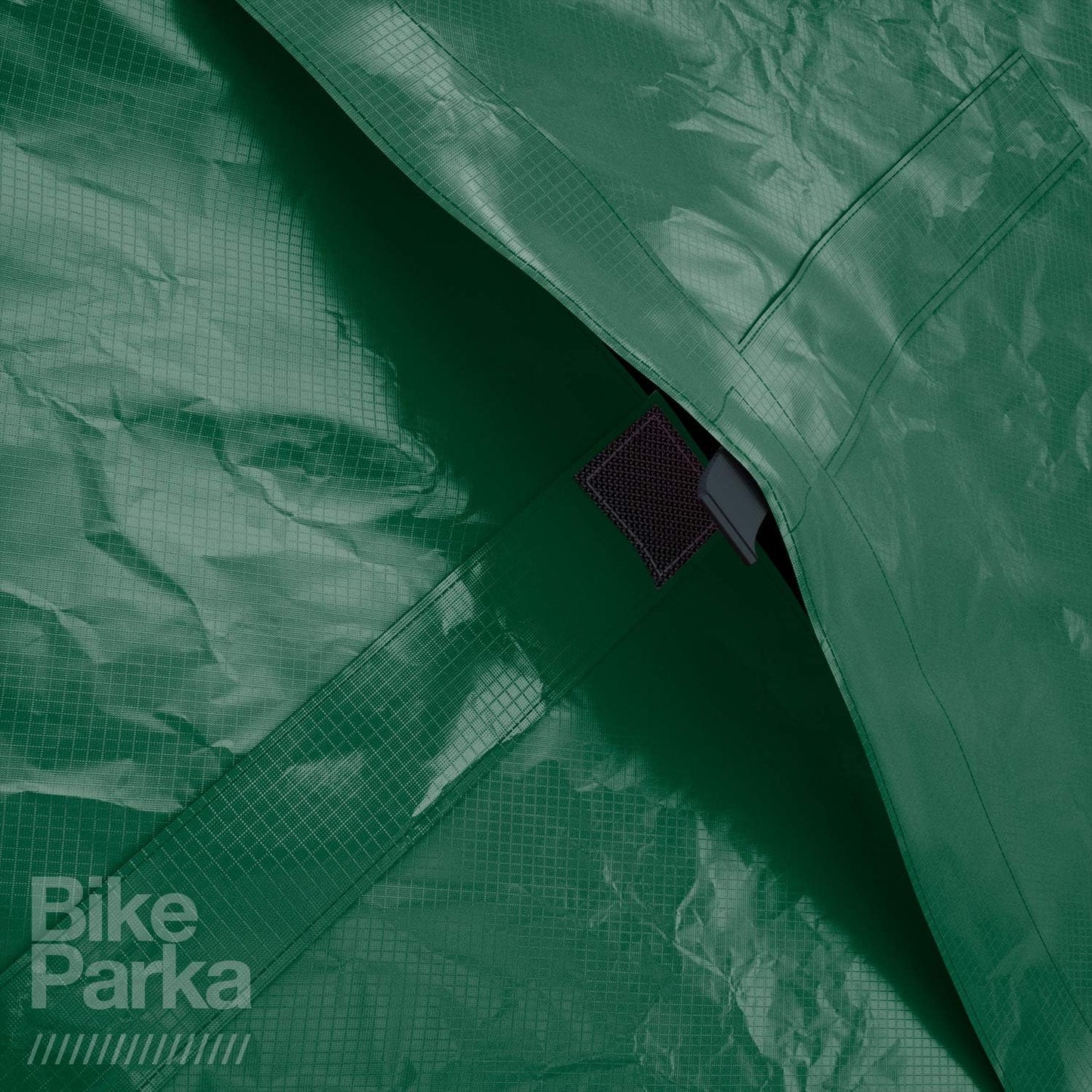 Urban Bike Cover - Waterproof & Durable with Lock-Through Panels, RipStop fabric, Adjustable for Any Bike, Attachable Stuff Sac - Ideal for Bikes in Daily Use (Forest Green)