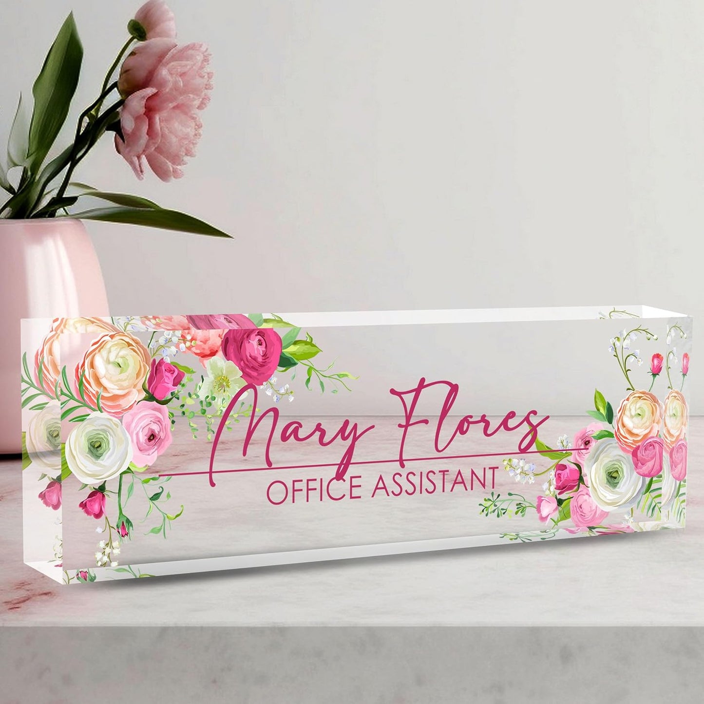 Name Plate for Desk, Desk Name Plate Personalized Office Desk Decor for Women & Men, Custom Gifts for Boss, Manager, Teacher, Nurse, Doctor, Lawyer, Employee Appreciation Gifts