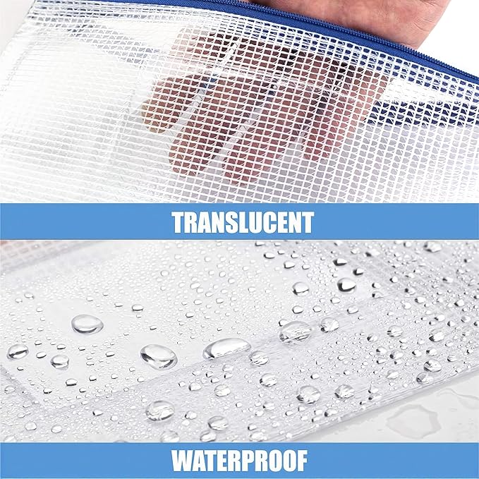 Sooez 24 Pack Mesh Zipper Pouch Bags - Image 3