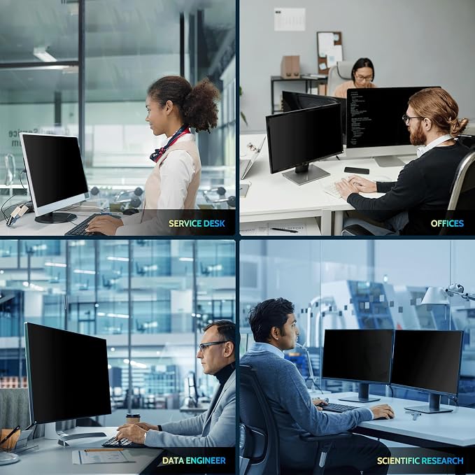 Peslv 21.5 Inch Privacy Screen for Computer Monitor 16:9 Aspect Ratio, Eye - Image 7