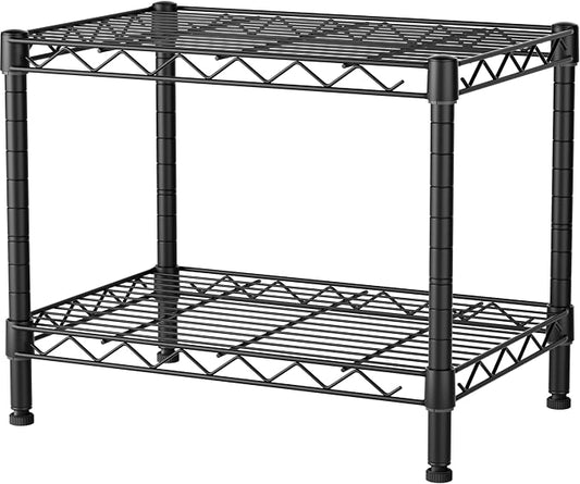 SINGAYE Small Wire 2 Shelves Pantry Metal Shelf Floor Organizer Under Desk | by SINGAYE
