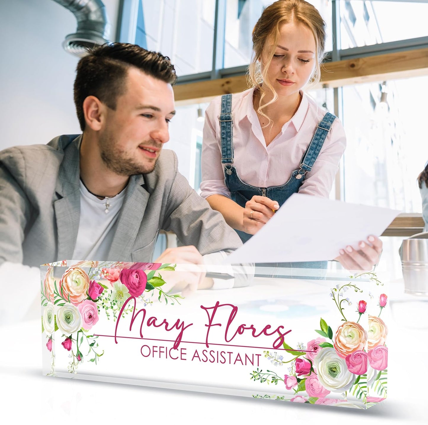 Name Plate for Desk, Desk Name Plate Personalized Office Desk Decor for Women & Men, Custom Gifts for Boss, Manager, Teacher, Nurse, Doctor, Lawyer, Employee Appreciation Gifts