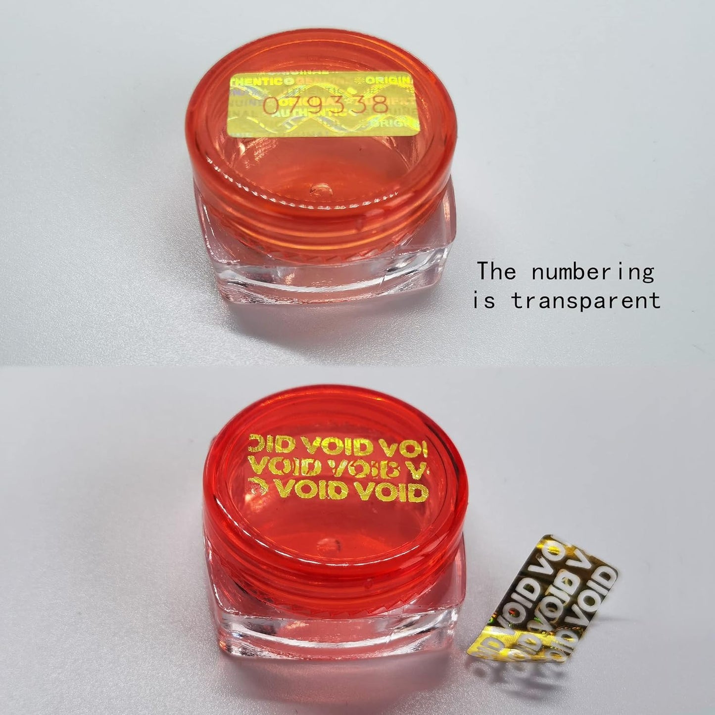 580 Pcs 0.787x0.39 inch High Security Tamper Evident Seal Warranty Void Original Genuine Authentic Hologram Labels/Stickers w/Unique Sequential Serial Numbering Tamper Proof Stickers(Gold)