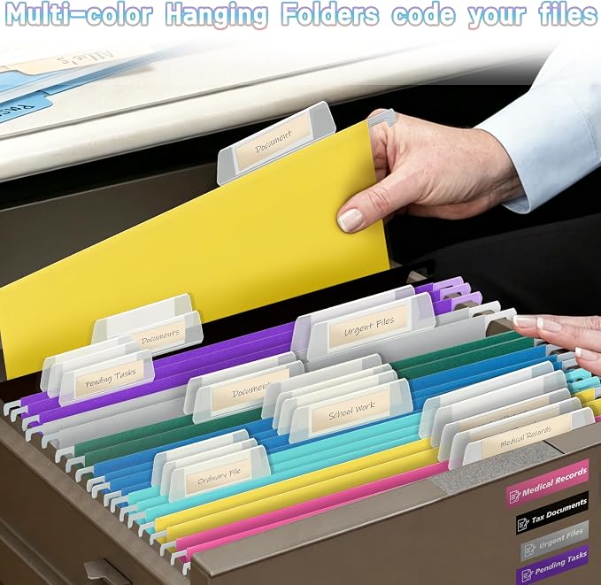 50 Packs Hanging File Folders - Image 6