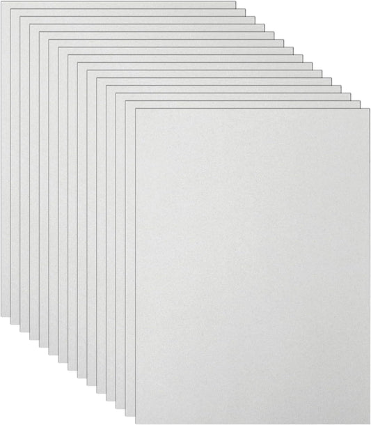40 Sheets Grey Cardstock 8.5 x 11 Certificate Paper, 75lb Heavyweight Scrapbooking Paper Card Stock for Wedding Invitations, School Crafting, Memus, Business Cards, Graduations