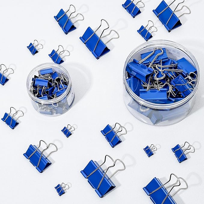 Temiary 40 Pcs Binder Clips, 0.75 Inch Mini Metal Binder Paper Clip - Image 6