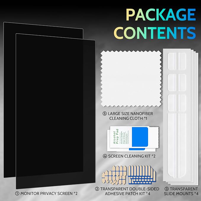 Peslv 31.5 Inch Privacy Screen for Computer Monitor 16:9 Aspect Ratio, Eye - Image 8