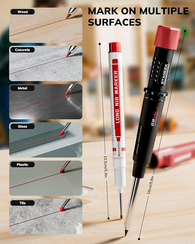 STAGEEK 4 Pack Carpenter Pencils - Image 2