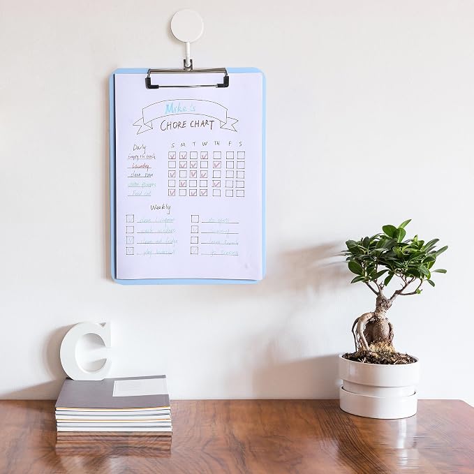 Mr. Pen- Plastic Clipboard, 12.5” x 9”, Cyan Blue, Clipboard Plastic | - Image 5