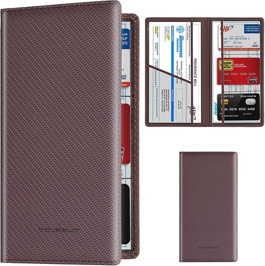 TOURSUIT Car Registration and Insurance Card Holder, Vehicle License Document by TOURSUIT