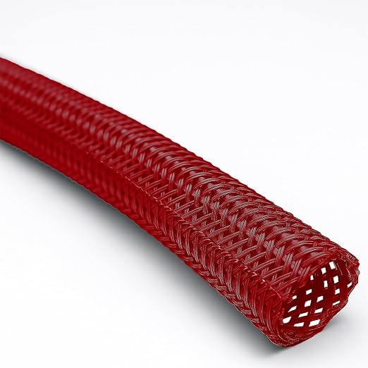 Electriduct 1/8" Hook Self Closing Sleeve Braid Wrap Around Sleeving Flame by Electriduct