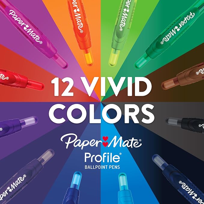 Paper Mate Profile Ballpoint Pens, Retractable, Bold Point - Image 6