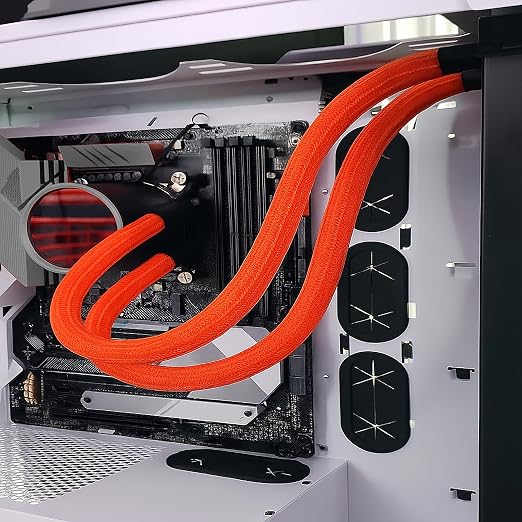 Electriduct 1.25" Hook Self Closing Sleeve Braid Wrap Around Sleeving Flame - Image 4