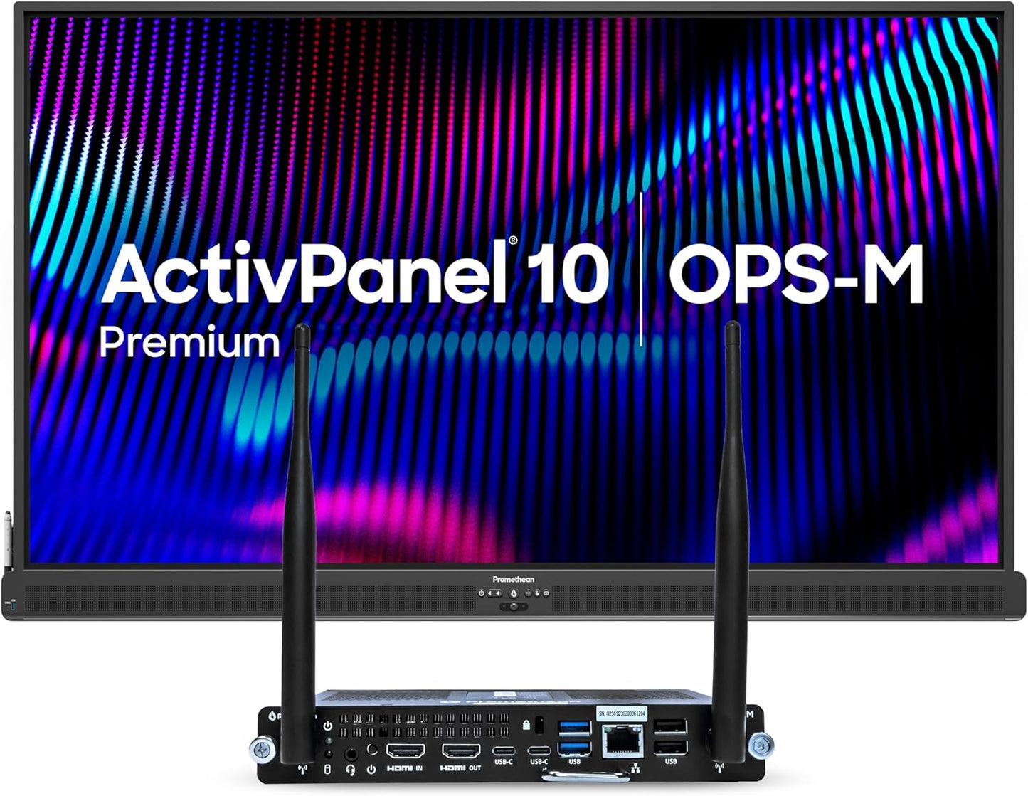 ActivPanel 10 Premium 86" High Specification Digital Whiteboard for Office or Class, 4K UHD, OS Flexible Device, Panel & Wall Mount Included, Bundled i5 Windows OPS, 3 Year Onsite Support