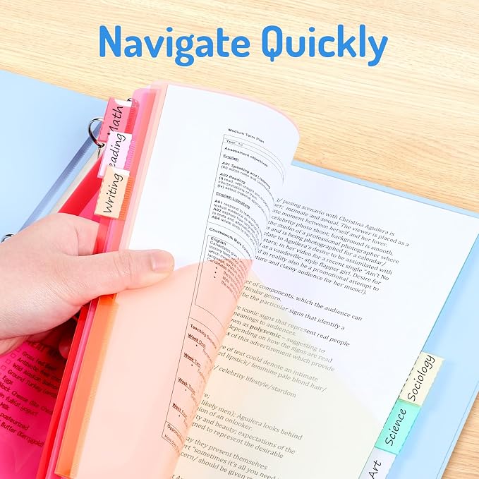 Forvencer 24 Count Binder Dividers - Image 5