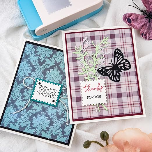 2 Pcs Stamp Punch, 1.5x1.25inch Large Rectangular Postage Stamps Punches & - Image 3