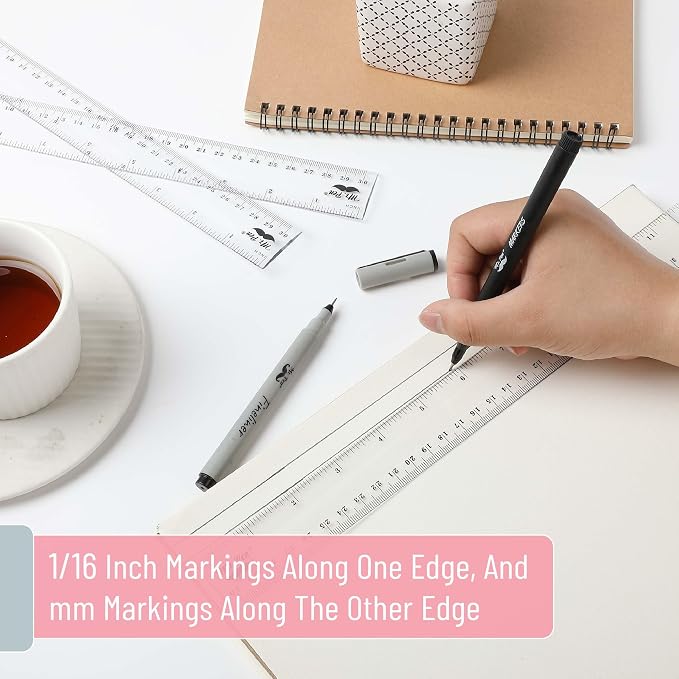 Mr. Pen- Bulk Plastic Rulers, 12 Inch, 24 Pack, Easy-to-Read Markings | - Image 4
