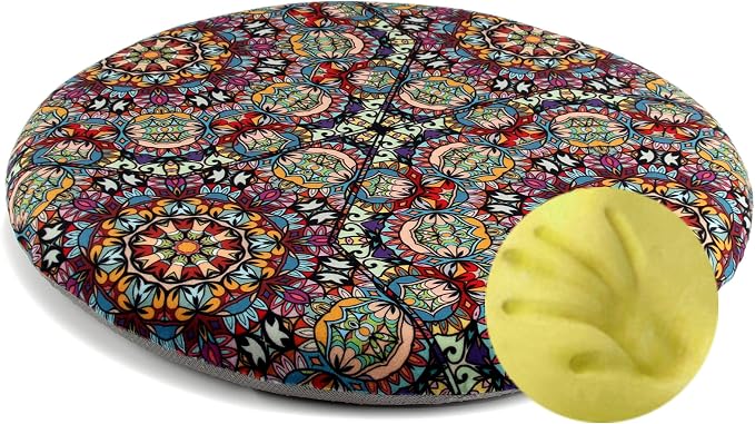 Sigmat Memory Foam Seat Cushion Anti-Slip Soft Round Chair Pad 18 Inch Graphic by Sigmat