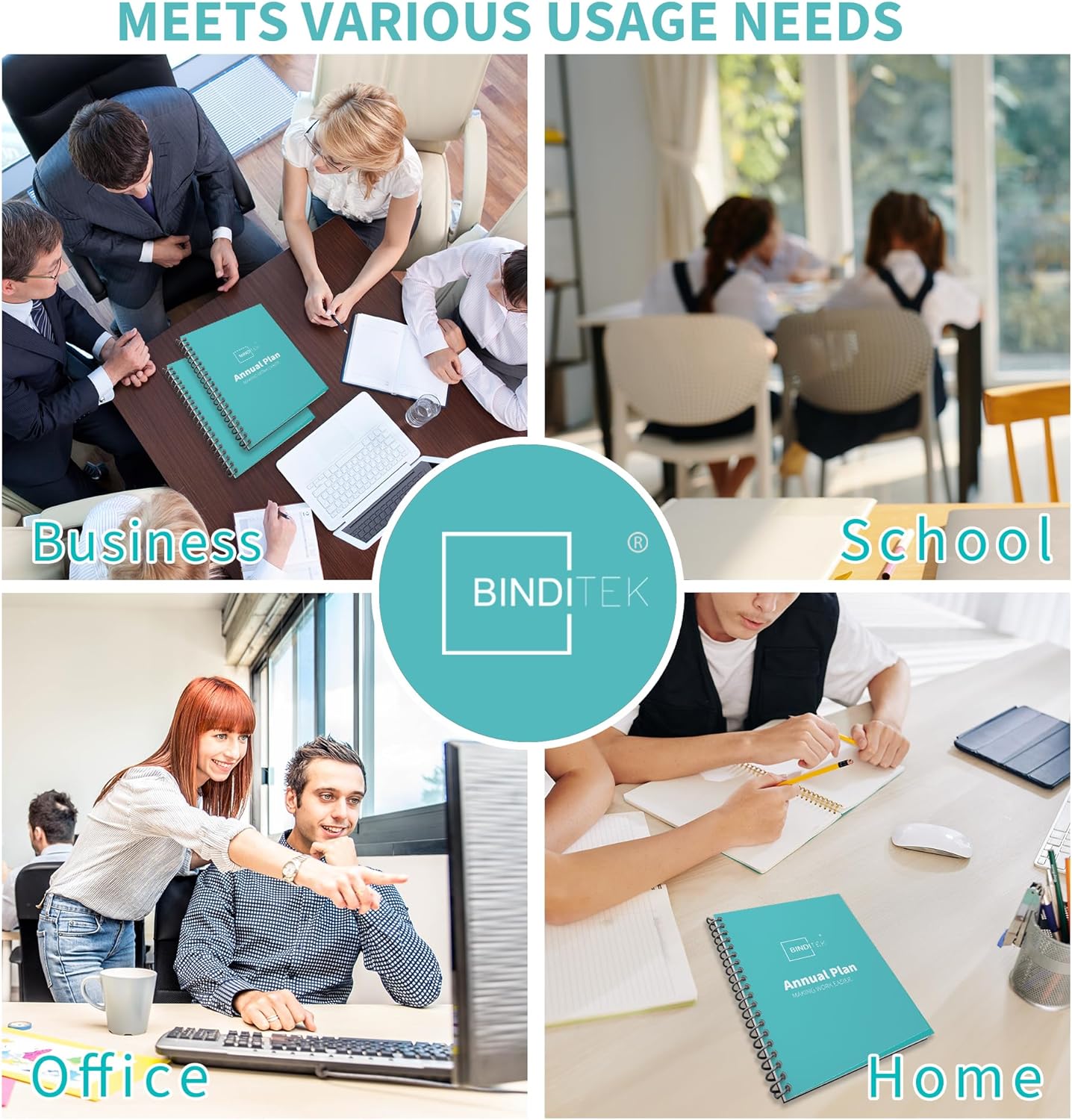 Binditek 50 Pack 8 Mil PVC Clear Binding Presentation Covers, 11 x 17 Inches, Tabloid Size, Square Corners, Un-Punched, Office School Supplies