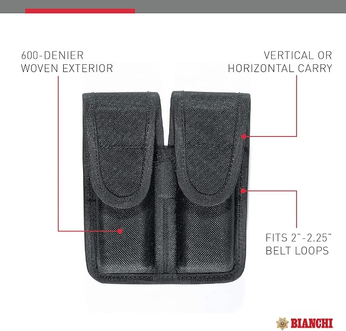 Bianchi Model 8002 Double Magazine Pouch - Image 3