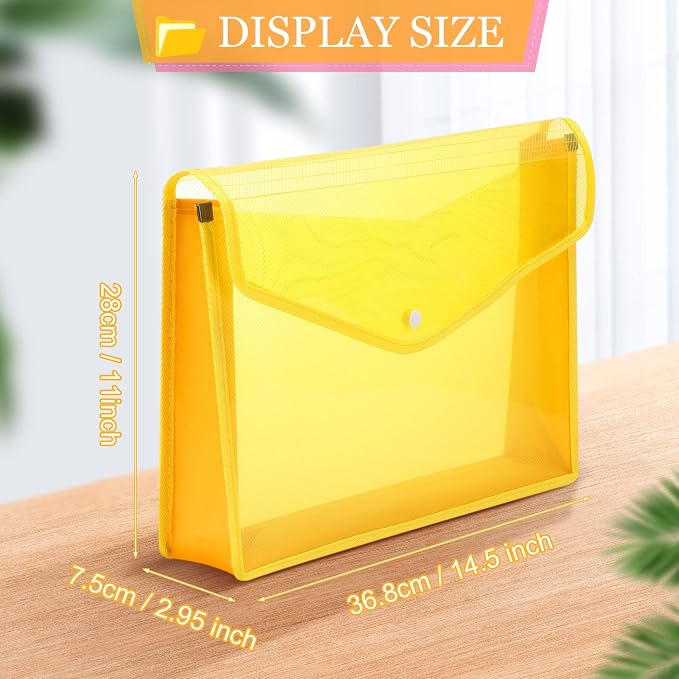 Epakh 14 Pack Plastic Expanding File Folders Expandable File Folder - Image 2
