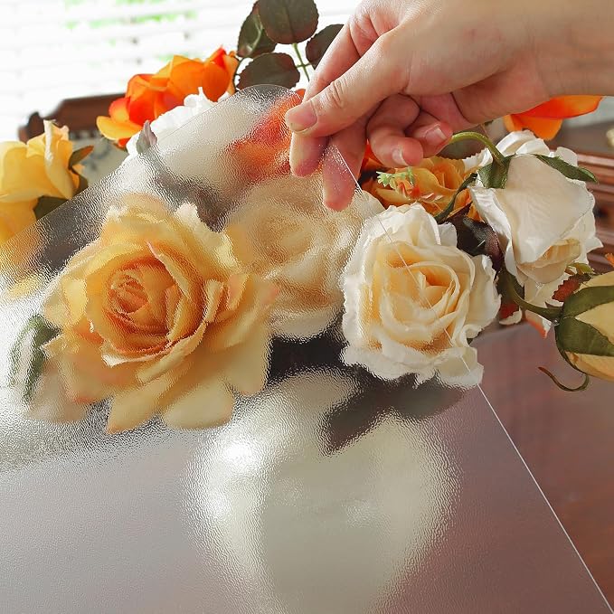 OstepDecor 24 x 72 Inch Frosted Table Cover Protector, 2mm Thick Clear Plastic - Image 8