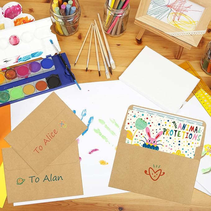 Eupako 5x7 Envelopes Self Seal 250 Pack, Kraft Paper Envelope - Image 5