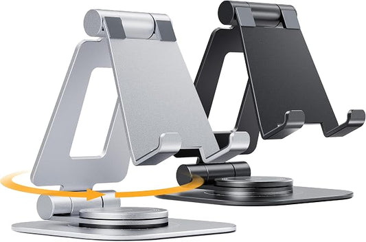 Nulaxy 2-Pack 360 Rotating Phone Stand, Fully Adjustable Foldable Phone Holder by Nulaxy