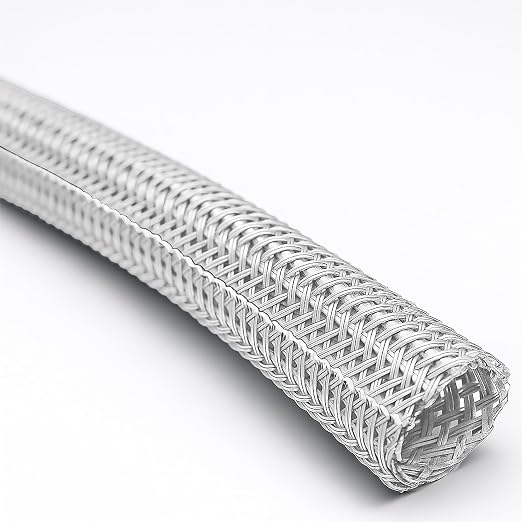 Electriduct 1/4" Hook Self Closing Sleeve Braid Wrap Around Sleeving Flame by Electriduct
