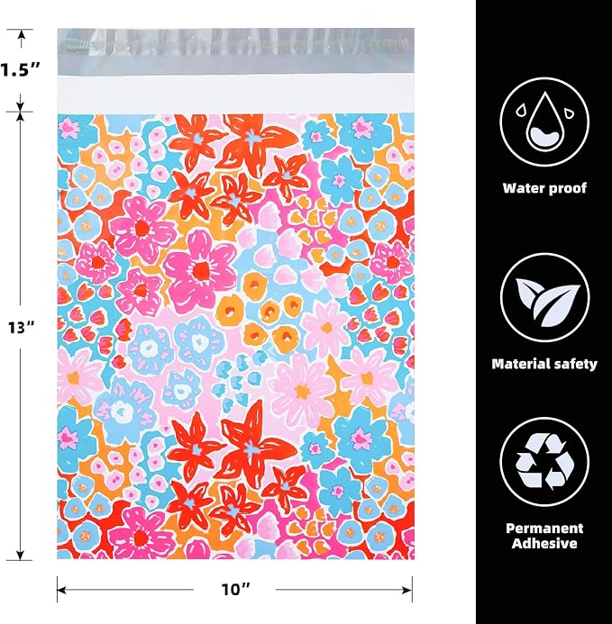 POLYSELLS 10pcs 10x13 Inches Poly Mailers Waterproof & Tear Resistant Mailing - Image 2