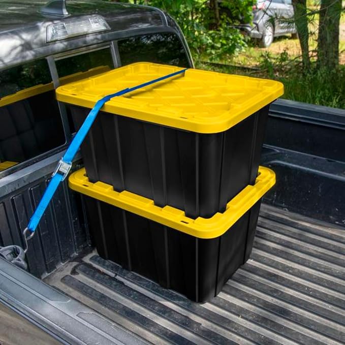 Sterilite 12-Pack Industrial Tote, Plastic Storage Container Bins - Image 4