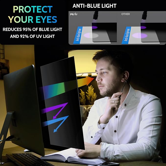 Peslv 23.6 Inch Privacy Screen for Computer Monitor 16:9 Aspect Ratio, Eye - Image 6