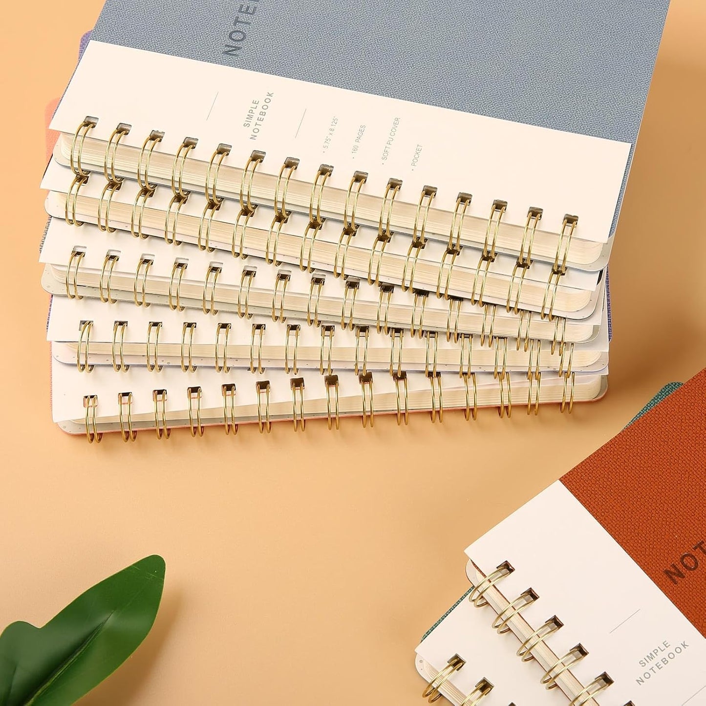 Lined Spiral Notebook College Ruled A5 Journal Book for Note Taking, 160 Pages Writing Journal for Office and Home School Supplies 5.75x8.125 inch - ArmyGreen