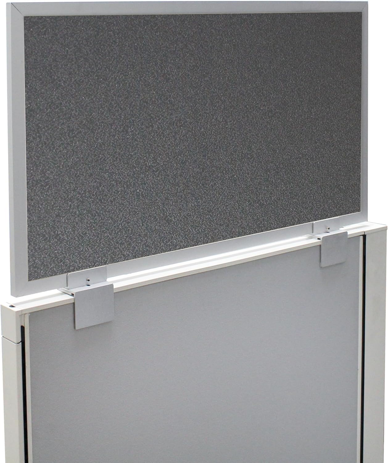 OBEX Acoustical Cubicle Privacy Screen Extender Desk Panel & Office Divider, Add Separation & Block Noise, 18" x 48", Graphite