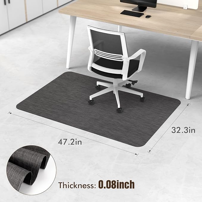 Blvornl Office Chair Mat for Hardwood Floor, 32.3"x 47.2" Desk Chair Mat for - Image 2