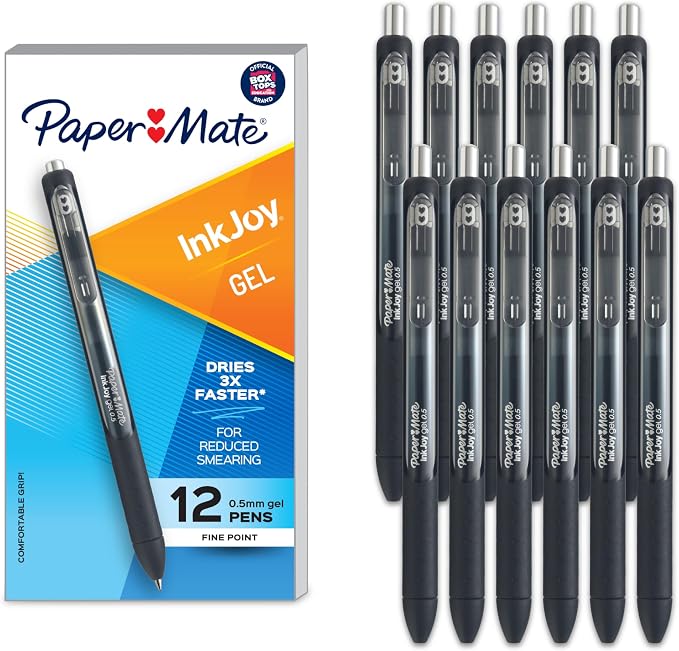Paper Mate InkJoy Gel Pens, Retractable, Fine Point, Teacher Supplies by Unknown