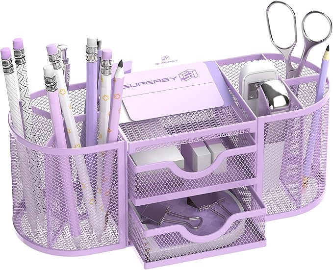 SUPEASY Mesh Desk Organizer, Desk Organizers and Accessories by SUPEASY