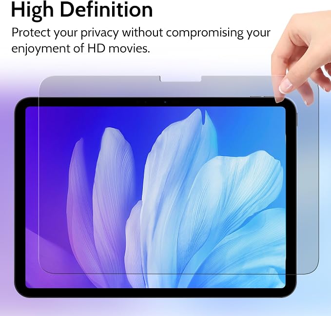 Peslv Privacy Screen Protector for iPad Air 11 Inch, Anti Glare Blue Light Spy - Image 5