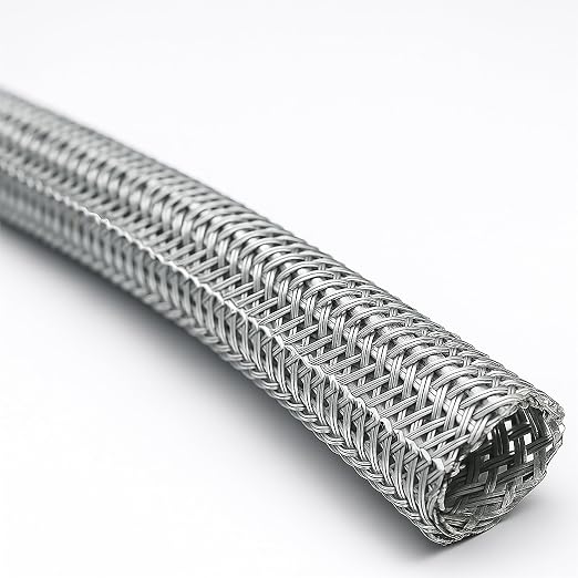 Electriduct 1/4" Hook Self Closing Sleeve Braid Wrap Around Sleeving Flame by Electriduct