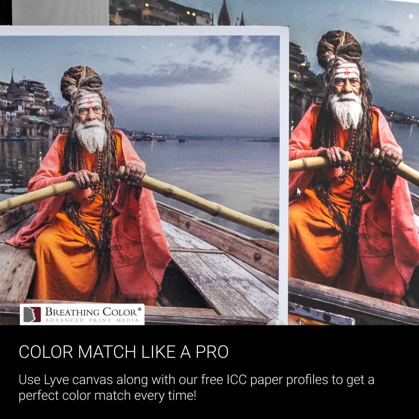 Premium Lyve Matte Canvas Paper Perfect For Use on Professional Makes and Models of Epson, Canon and HP printers preferred by Professionals. 19 mil textured Canvas offered in a 60 inch by 40 ft roll