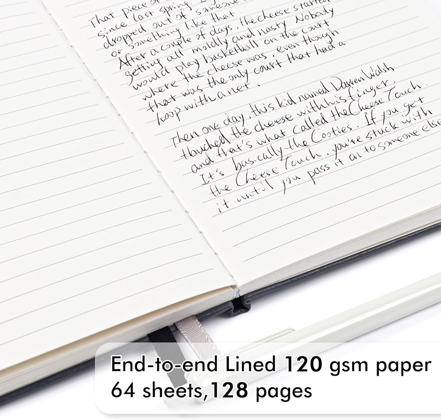 feela 18 Pack Journal Notebook for Work, Business Notebook Bulk Hardcover Lined Writing Journal with Pen Holder for Men Women Note Taking, with 18 Black Pens, 120 GSM, 5.1”x8.3”, A5, Gray