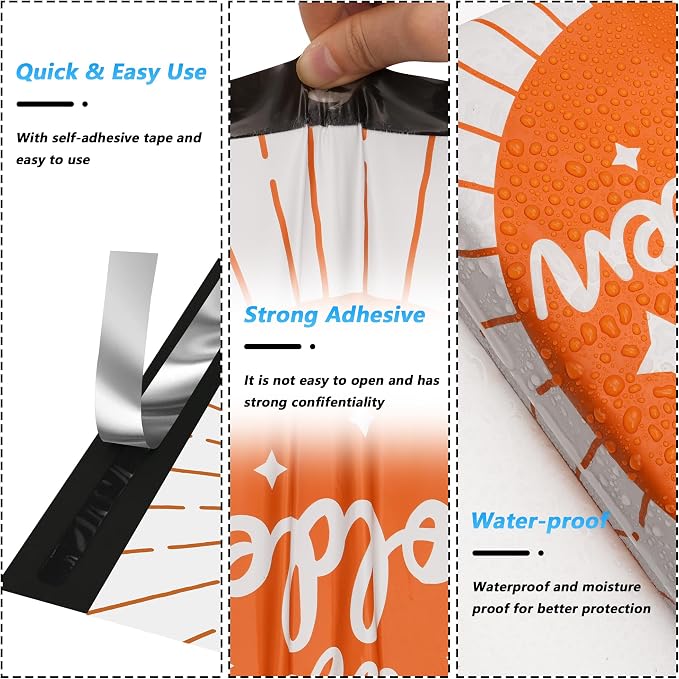 6x9 Poly Mailer Envelopes 100 Pack Shipping Bags - Image 3